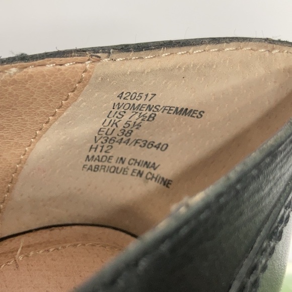 Lands End black block heel shoes size 7.5 - Picture 6 of 7